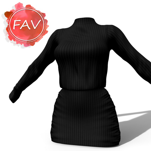 Black Rib Dress