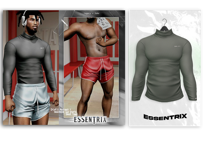 -ESSENTRIX-. DRI*FIT Mockneck (O.Green)