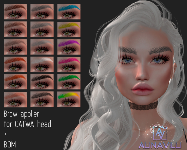 [ALINAVILLI] Catwa brows applier DEMO