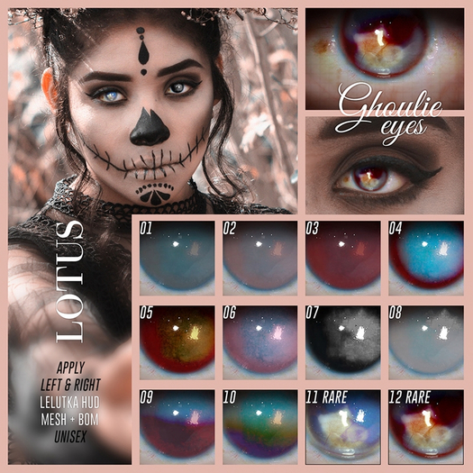 LOTUS. Ghoulie Eyes Complete Set