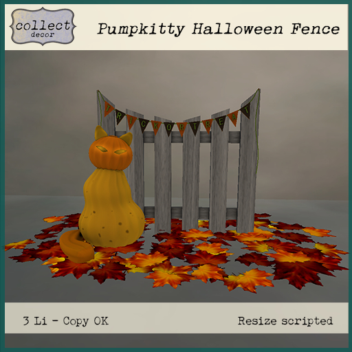 Pumpkitty Fence Decor - { collect }