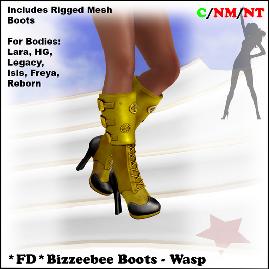 *FD* Bizzeebee Boots [Boxed] Wasp