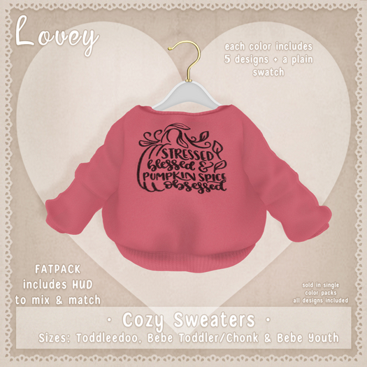 ;Lovey- Cozy Sweaters - Pink