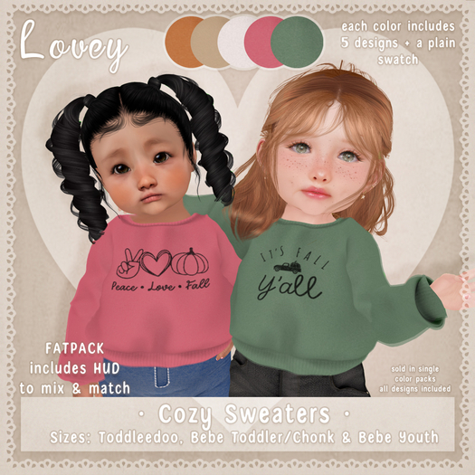 ;Lovey- Cozy Sweaters - FATPACK