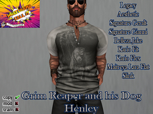 Grim Reaper and his Dog Henley Unpack Hud