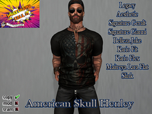 American Skull Henley Unpack Hud