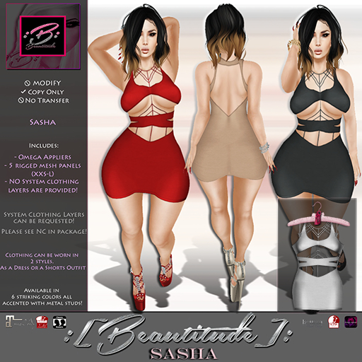 :[Beautitude]: Sasha Dress [Linen] (BOM Compatible!)