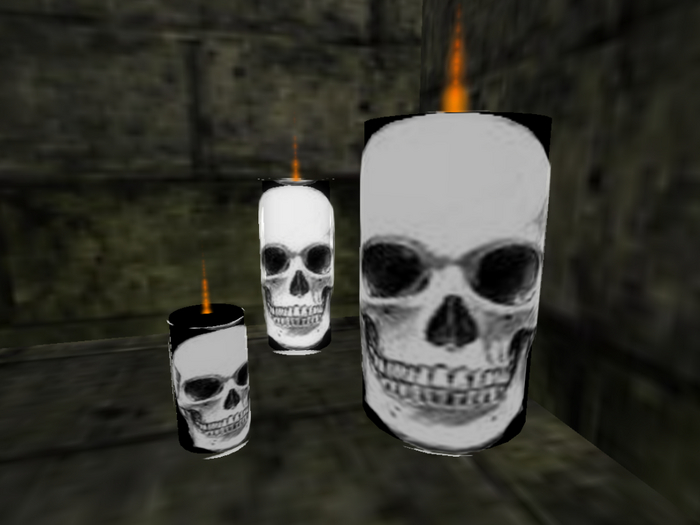Halloween - Candle 5 with candle holder (x3)