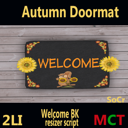 Autumn Doormat - Welcome BK
