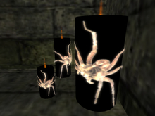 Halloween - candle 4 with candle holder (x3)