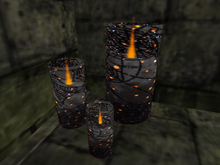 Halloween - Candle 03 with candle holder (x3)