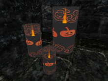 Halloween - Candle 01 with candle holder (x3)
