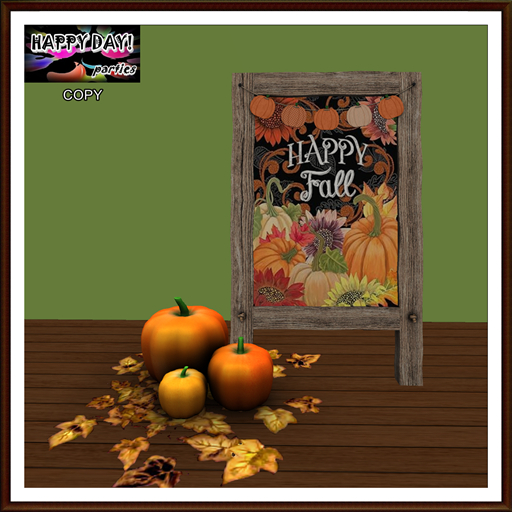 Autumn - Happy Fall Chalkboard