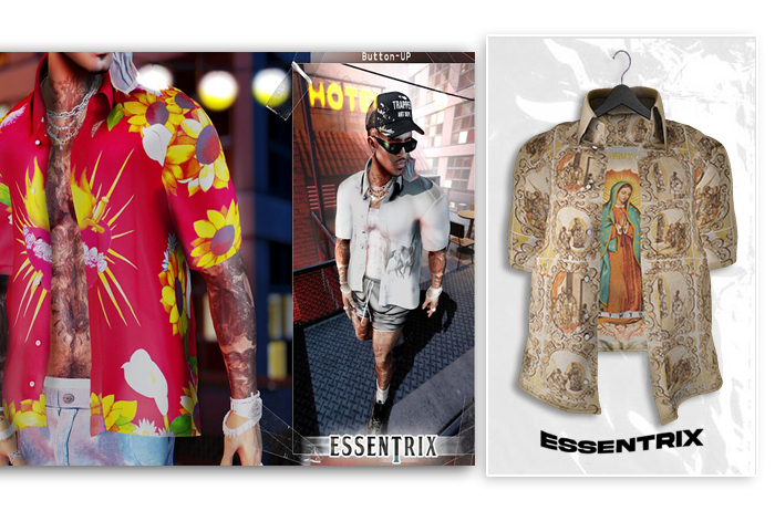 -ESSENTRIX-. Guadalupe Button-UP (Tan)