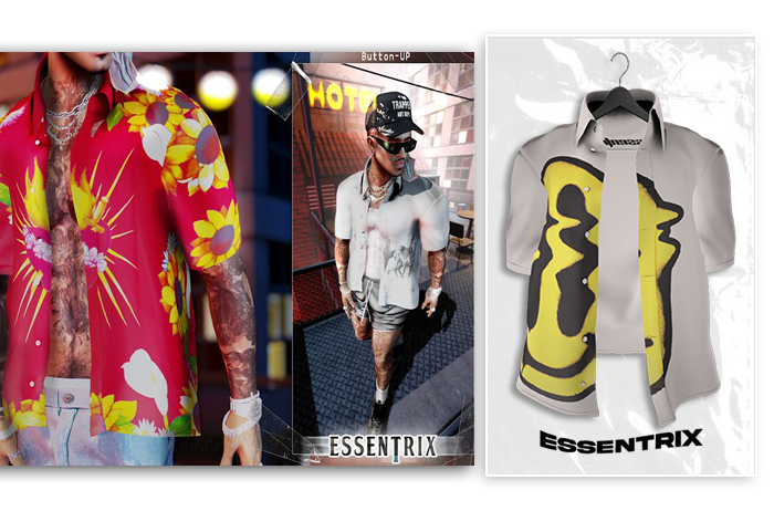 -ESSENTRIX-. Smilez Button-UP (White)