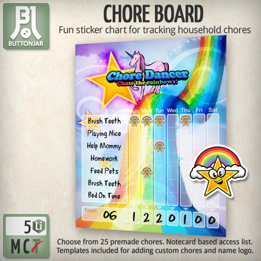 Chore Board (Chore Dancer) - Buttonjar