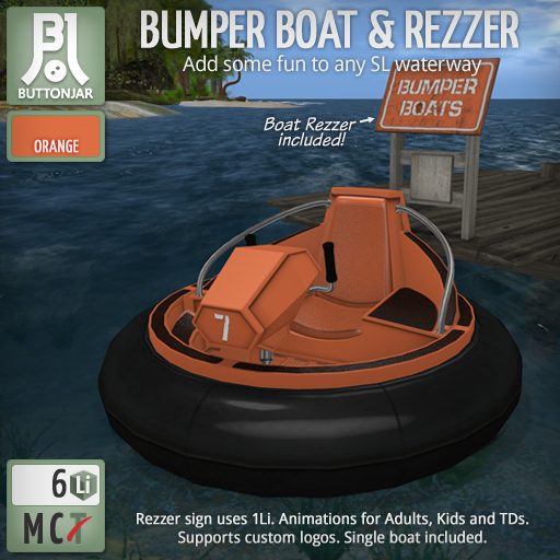 ButtonJar - Bumper Boat (Orange) [Package]
