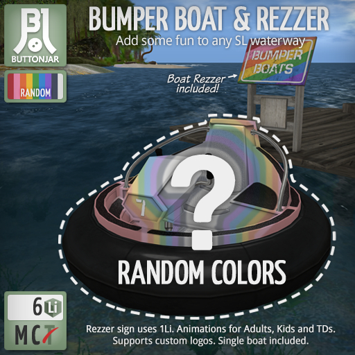 Bumper Boat (Random) - Buttonjar