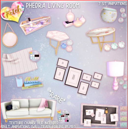 [Fetch] Phedra Sofa (ADULT) RARE REZ TO UNPACK