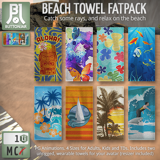 Beach Towel (Fatpack) - Buttonjar