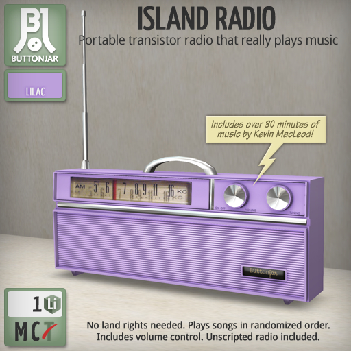 ButtonJar - Island Radio (Lilac) [Package]