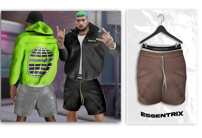 -ESSENTRIX-. Captain Shorts (Brown)