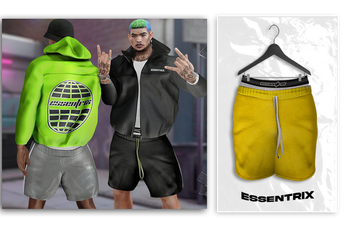 -ESSENTRIX-. Captain Shorts (Yellow)