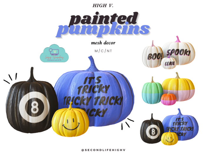 [high v.] Painted Pumpkins Set - Chubby Pack