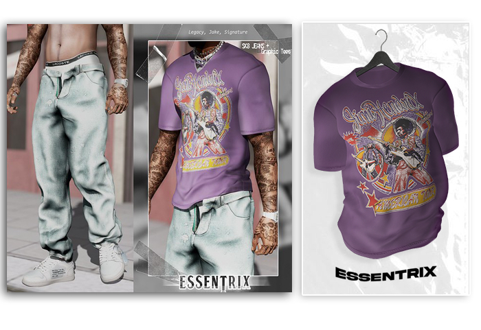 -ESSENTRIX-. Graphic Tee (Purple)
