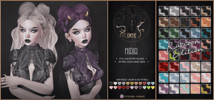 . Doe . Miria . Raccoon .