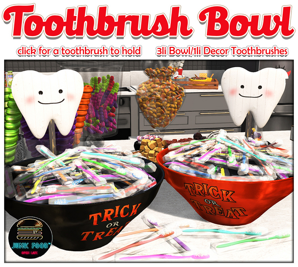 Junk Food - Toothbrush Bowl (Sweetooth)