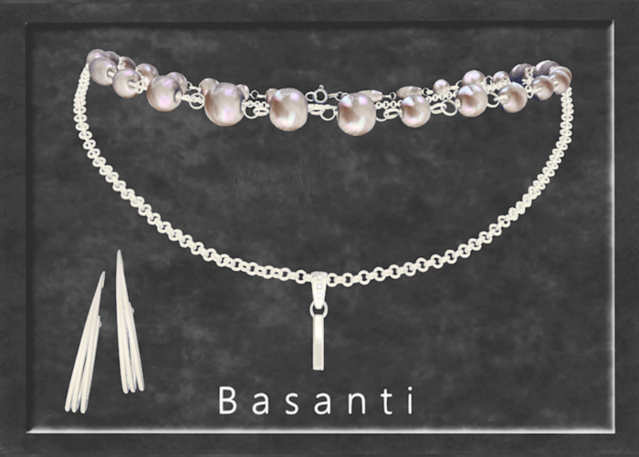 :::Me::: Initial Necklace Set ~ I ~ Basanti