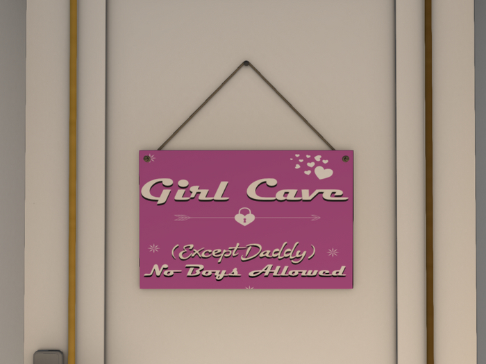 Hanged Sign - Girl Cave