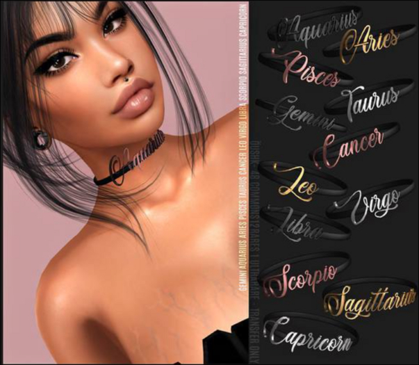 :oushk - Taurus choker set BOXED - RARE