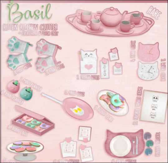 [BASIL] Kitten Kitchen Clutter // Favorite Things - Common 10