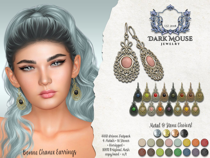*DM* Bonne Chance Earrings