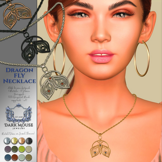 *DM* Dragonfly Necklace
