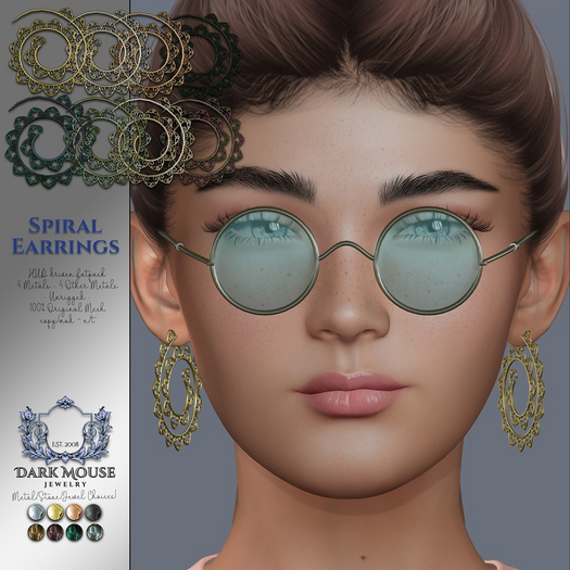 *DM* Spiral Earrings