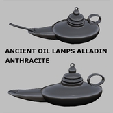 Ancient oil lamps Alladin - Anthracite 