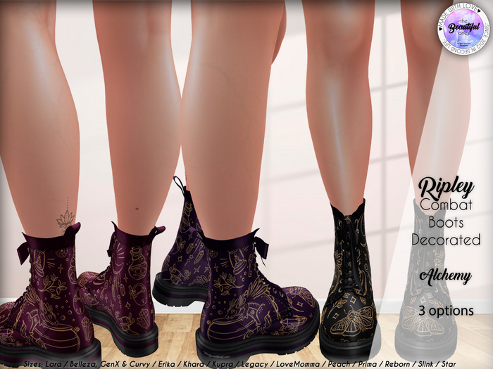 .:TBO:. Ripley Boots Decorated Alchemy - wear me