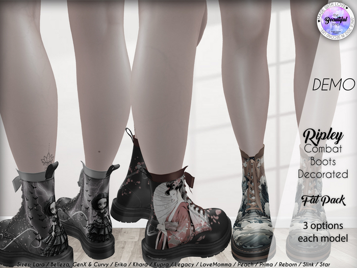 .:TBO:. Ripley Boots Decorated DEMO - wear me