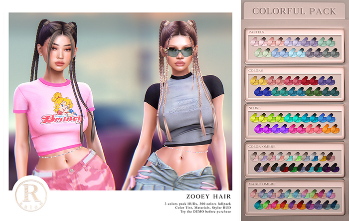 RAMA.SALON - Zooey Hair 'Colorful Pack'