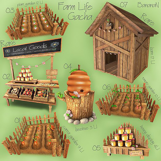 07 Farm Life gacha -  Barn RARE