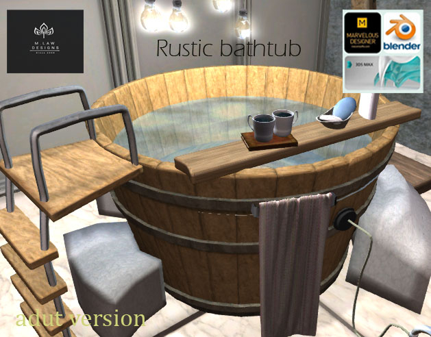 .:M.LAW:. Rustic bathtub BOX
