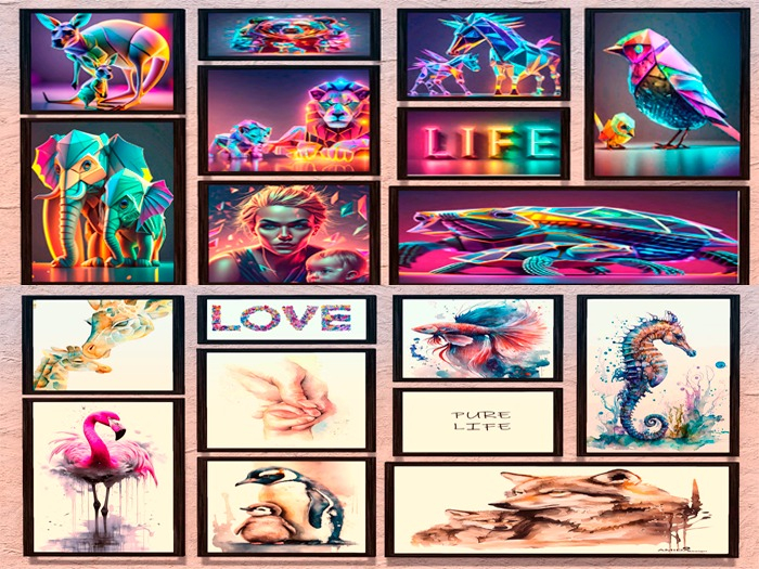 LOP Animals & Pure Life Frame Decorations 