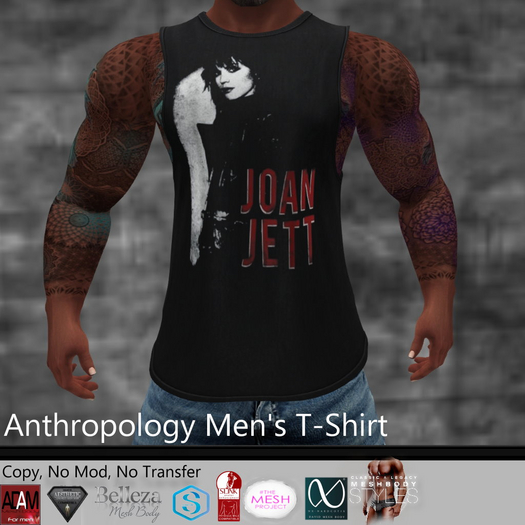 Joan Jett Concert Shirt Men's T-Shirt (MATL)