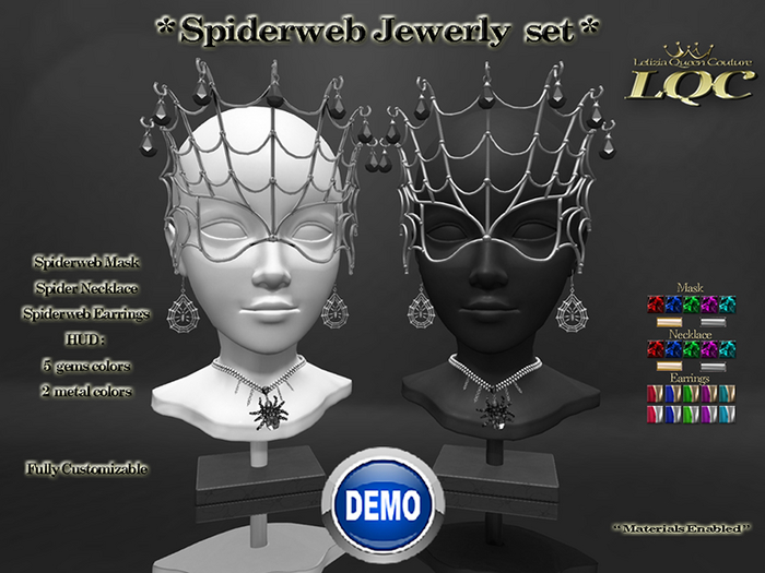DEMO ♕ *LQC* Spiderweb Jewerly set ♕ 