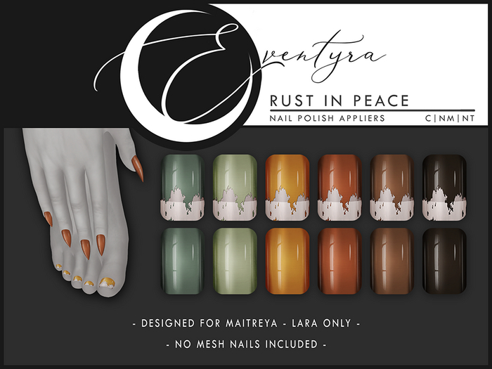 Eventyra - Maitreya Nail HUD - Rust In Peace