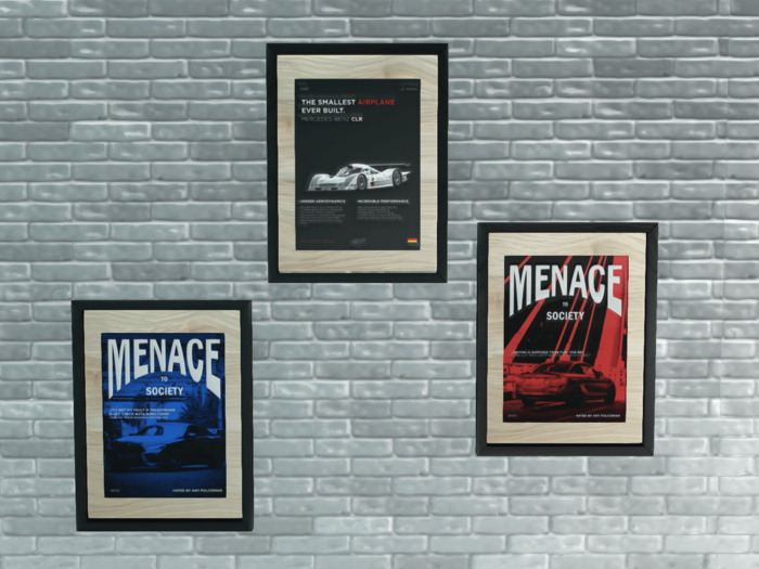 Framed Poster Pack1: Slightly Offensive German Cars