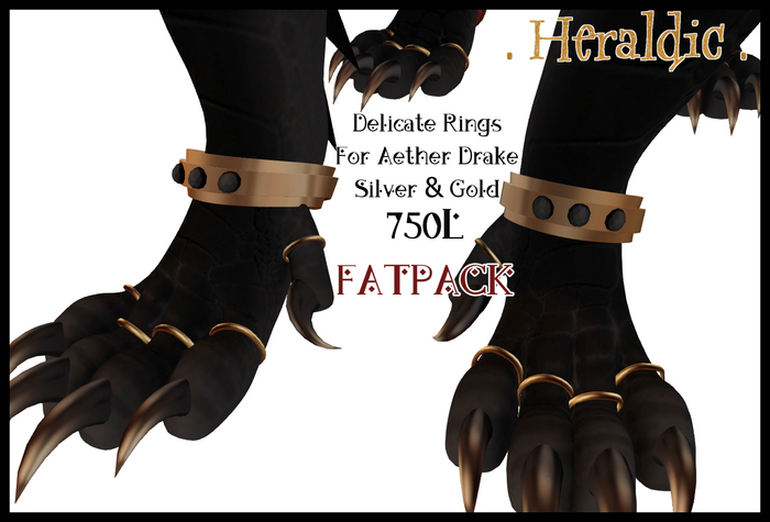 . heraldic . [Fatpack] Aether Drake Delicate Rings